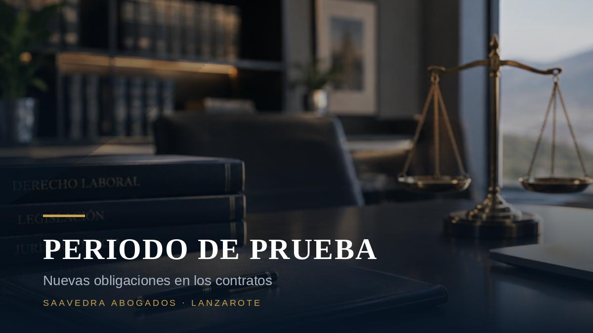Nuevas obligaciones en los contratos de trabajo y periodo de prueba justificado, 2026